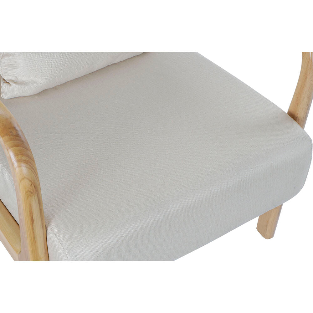 Armchair DKD Home Decor 65 x 77 x 73 cm Beige MDF Wood - CozyCushions Co.