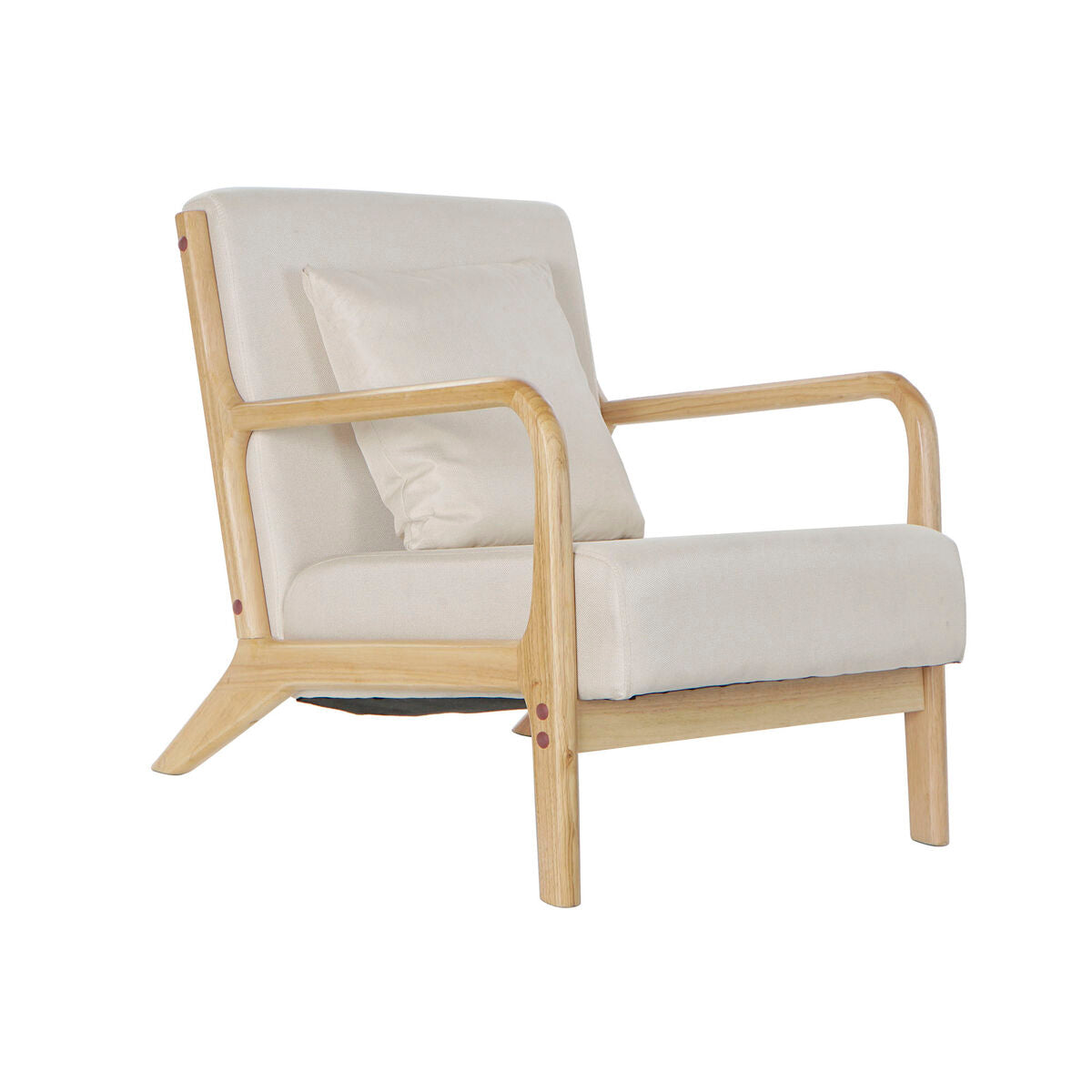 Armchair DKD Home Decor 65 x 77 x 73 cm Beige MDF Wood - CozyCushions Co.