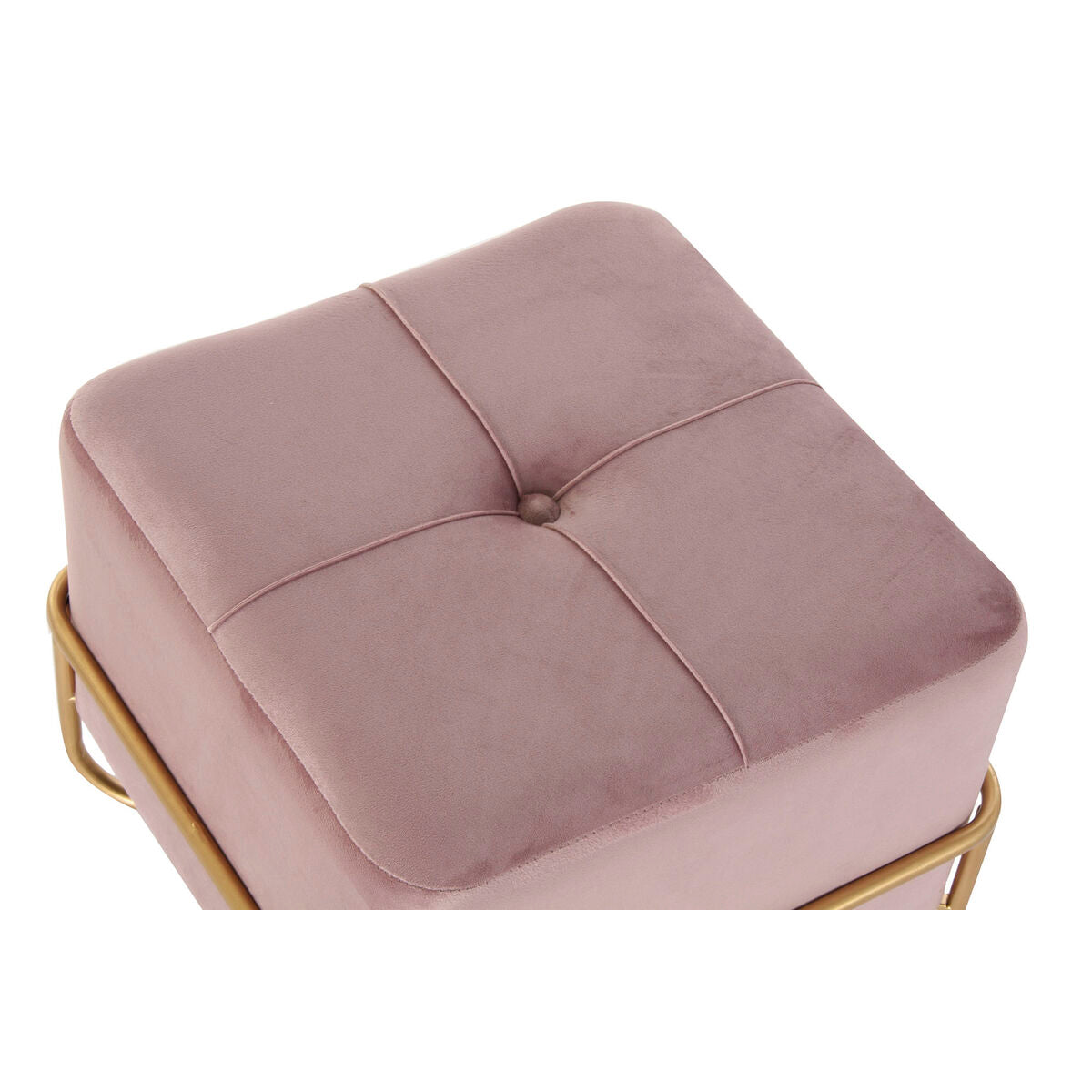 Bench DKD Home Decor   Foam Pink Golden Metal Polyester Velvet MDF - CozyCushions Co.