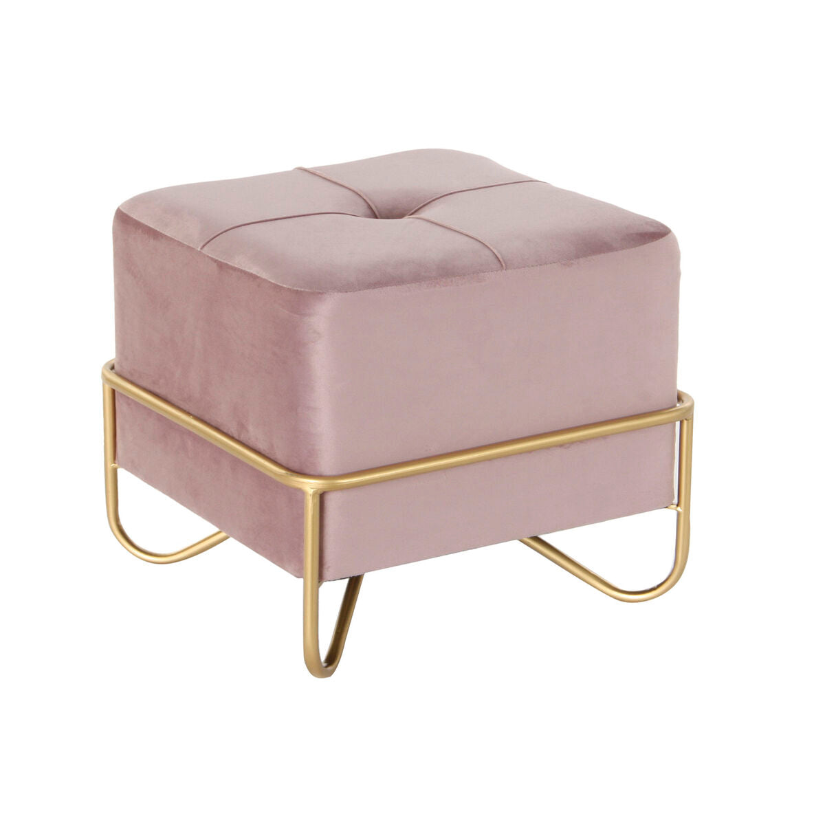 Bench DKD Home Decor   Foam Pink Golden Metal Polyester Velvet MDF - CozyCushions Co.