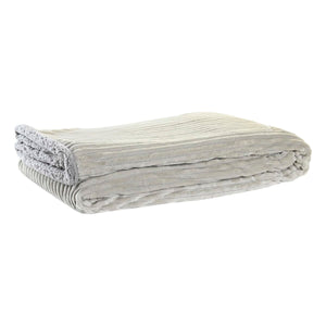 Blanket DKD Home Decor 130 x 170 x 2 cm Light grey Moutain - CozyCushions Co.