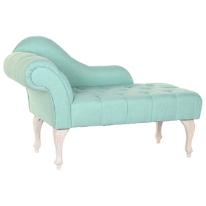 Chaise Longue Sofa DKD Home Decor 119 x 55 x 77 cm Rubber wood Green - CozyCushions Co.