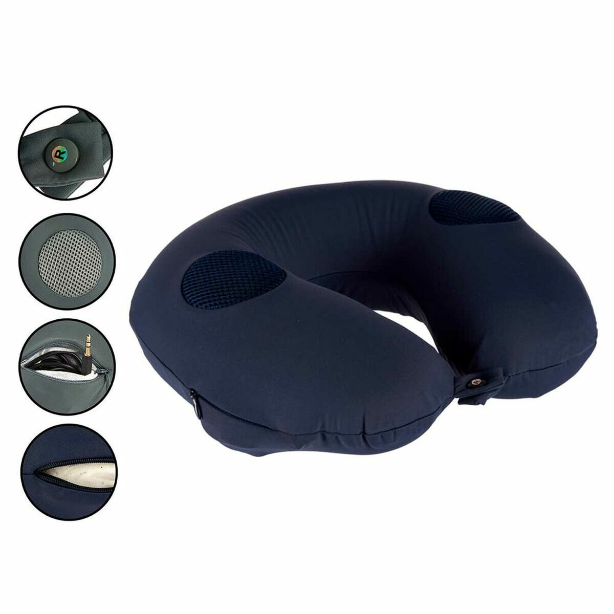 Neck Pillow Built-in speakers (30 x 10 x 30	 cm) - CozyCushions Co.