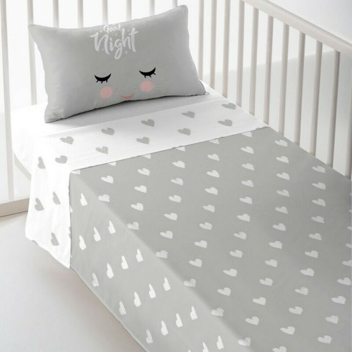 Cot Bedding Set Cool Kids Hearts - CozyCushions Co.