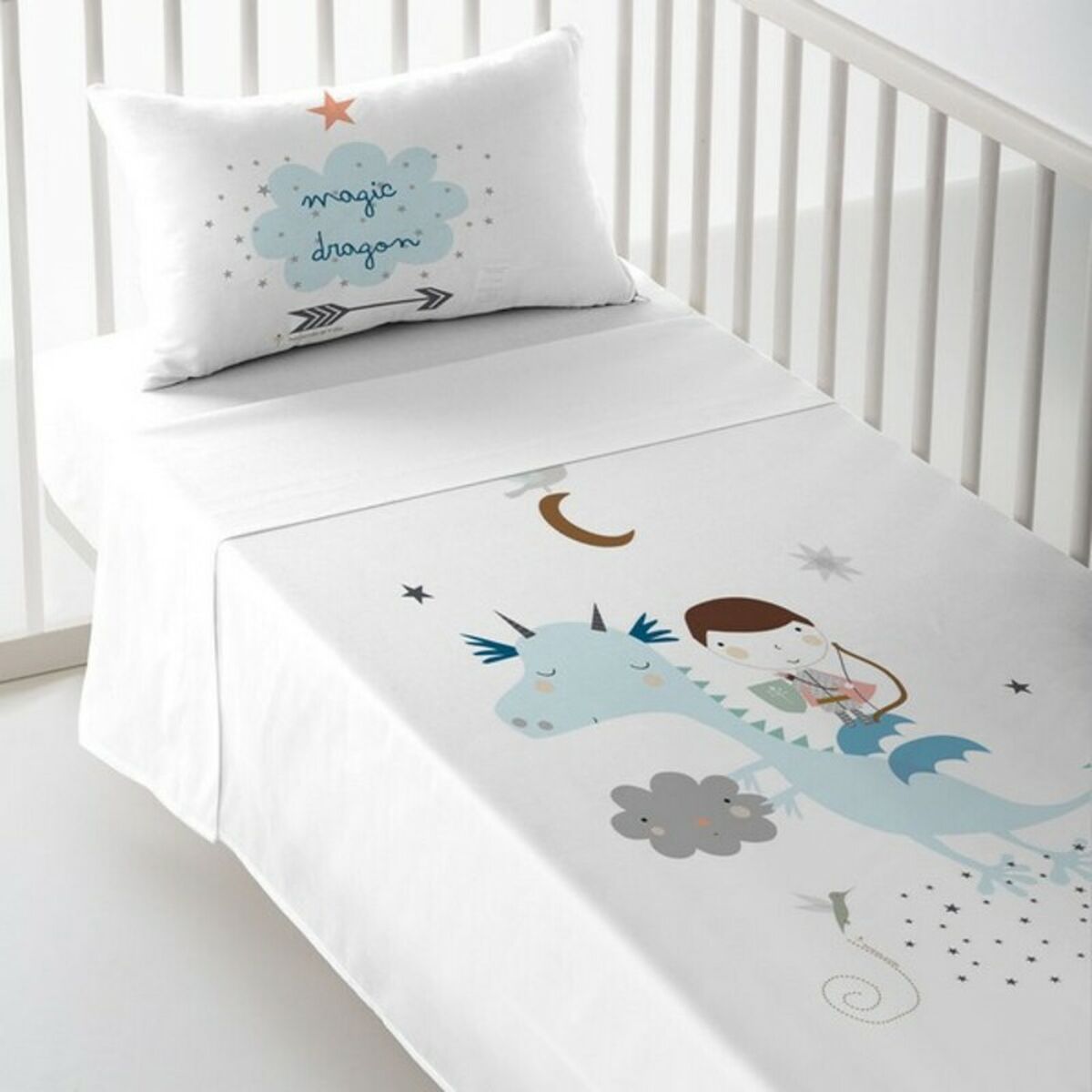 Cot Bedding Set Haciendo el Indio Magic Dragon - CozyCushions Co.