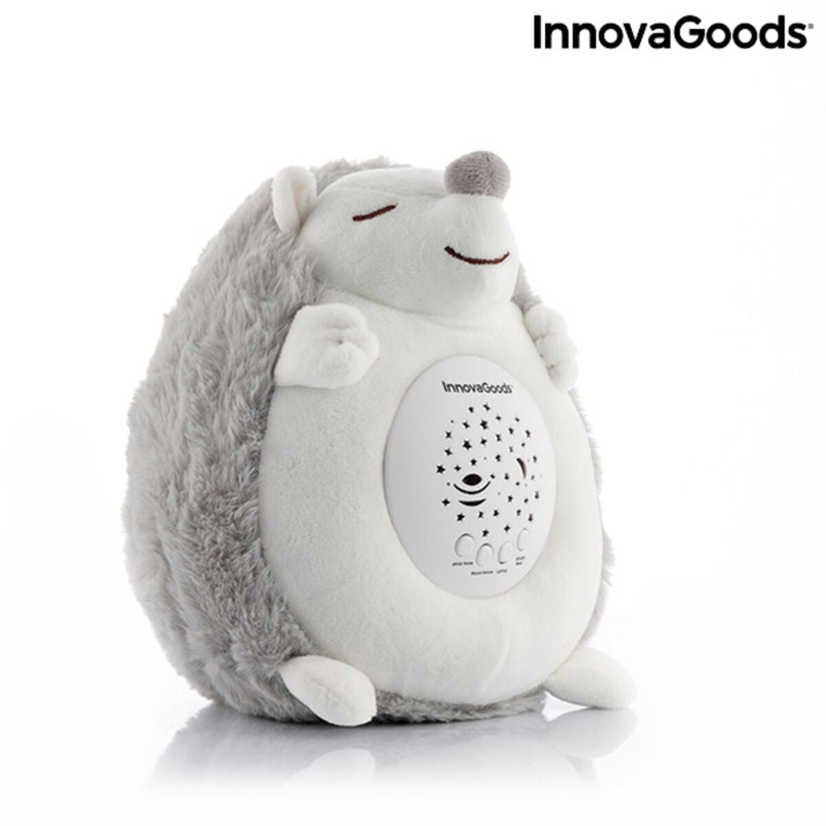 Hedgehog Soft Toy with White Noise and Nightlight Projector Spikey - CozyCushions Co.