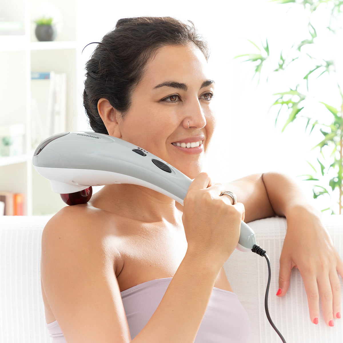 Electric Handheld Massager Halaxer InnovaGoods - CozyCushions Co.