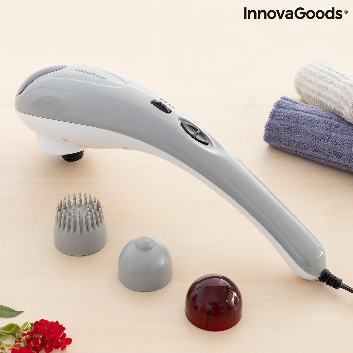 Electric Handheld Massager Halaxer InnovaGoods - CozyCushions Co.