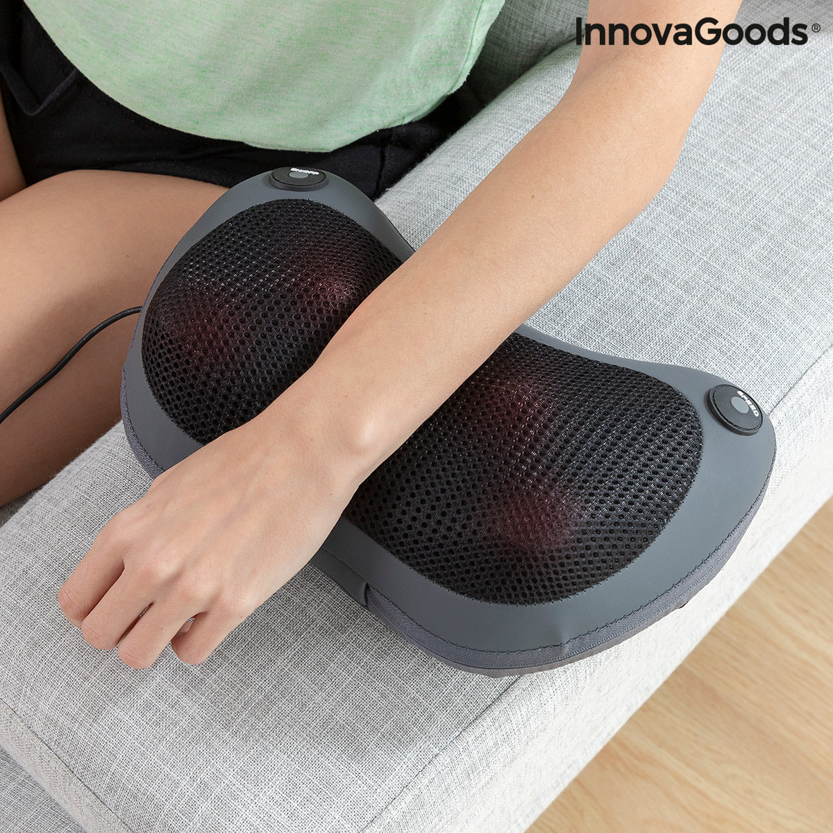 Compact Shiatsu Massager Shissage InnovaGoods - CozyCushions Co.