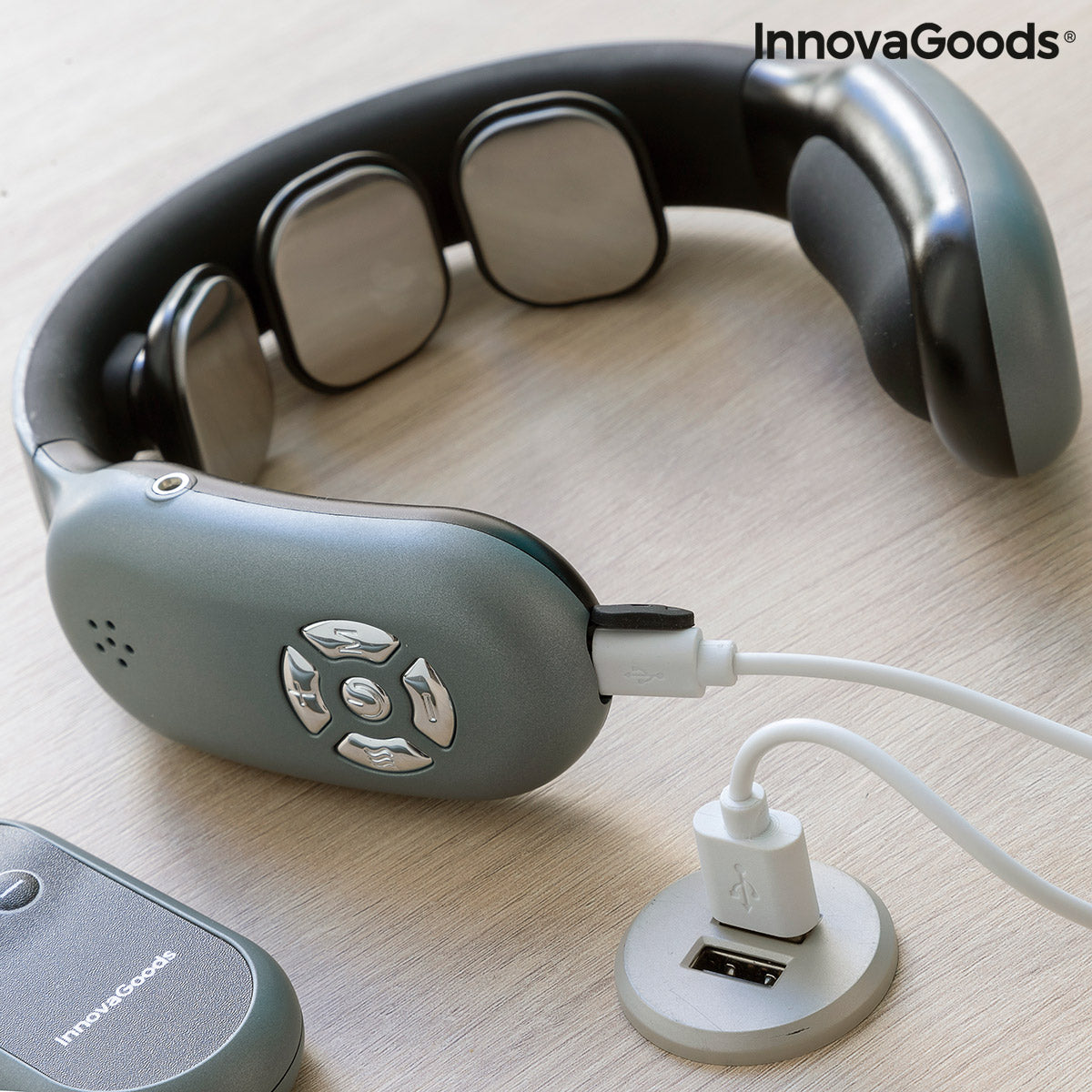 Rechargeable Neck Massager with Remote Control Nekival InnovaGoods - CozyCushions Co.