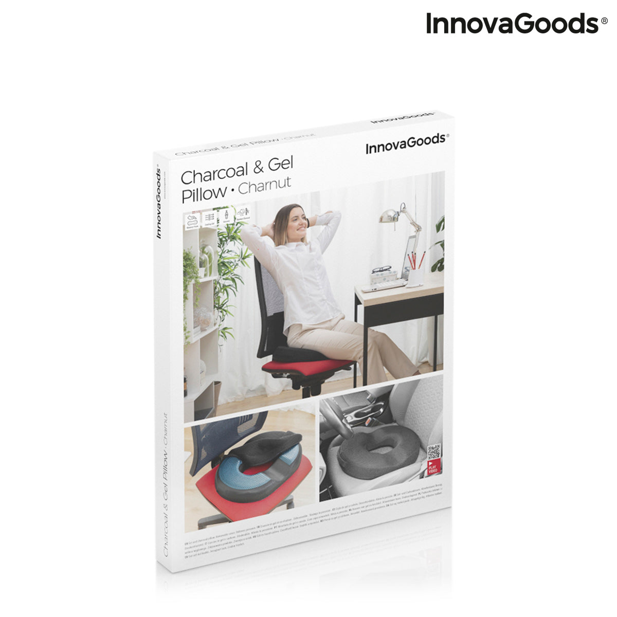 Gel & Bamboo Charcoal Cushion with Removable Cover Charnut InnovaGoods - CozyCushions Co.