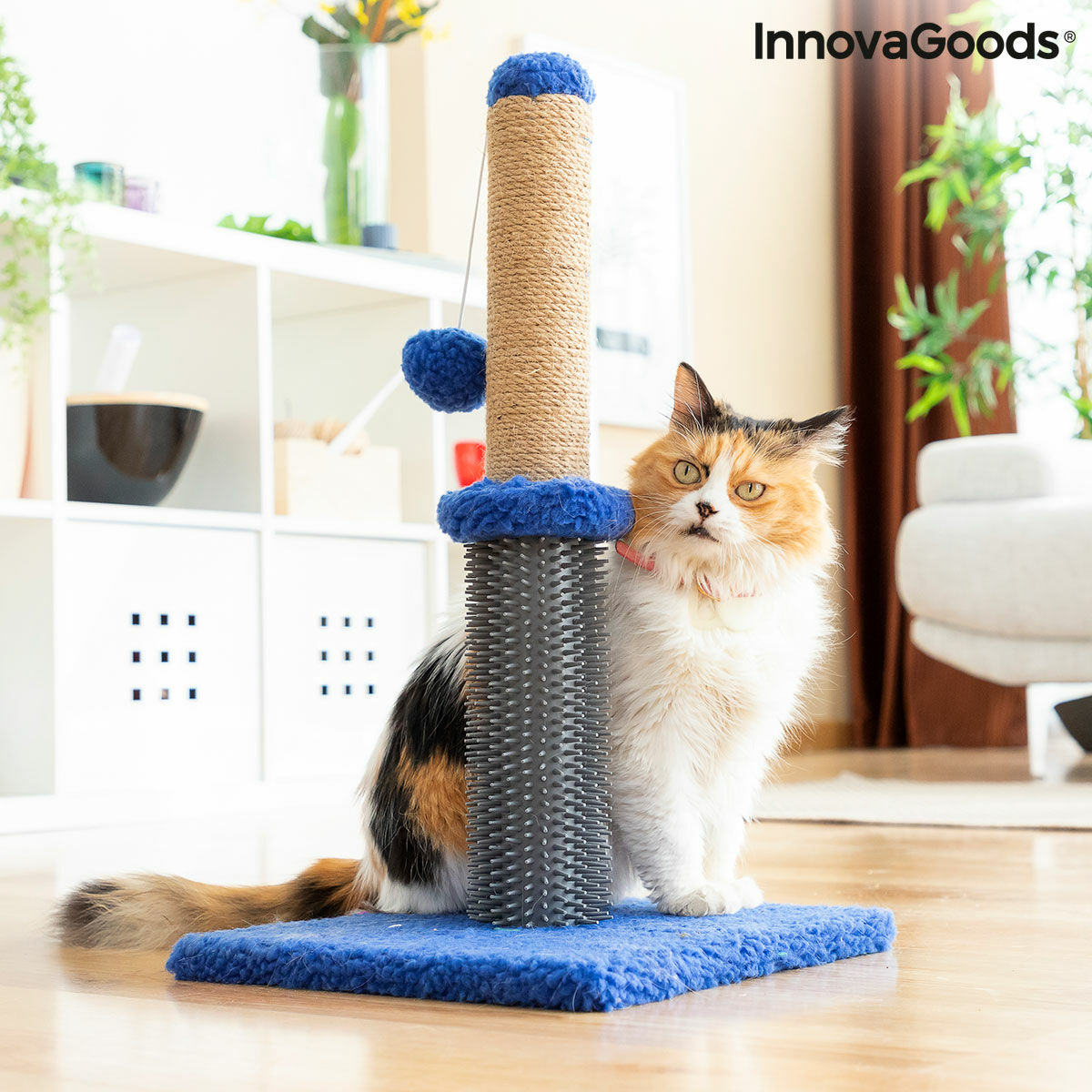 Cat Scratching and Massage Post with Ball Miausage InnovaGoods - CozyCushions Co.