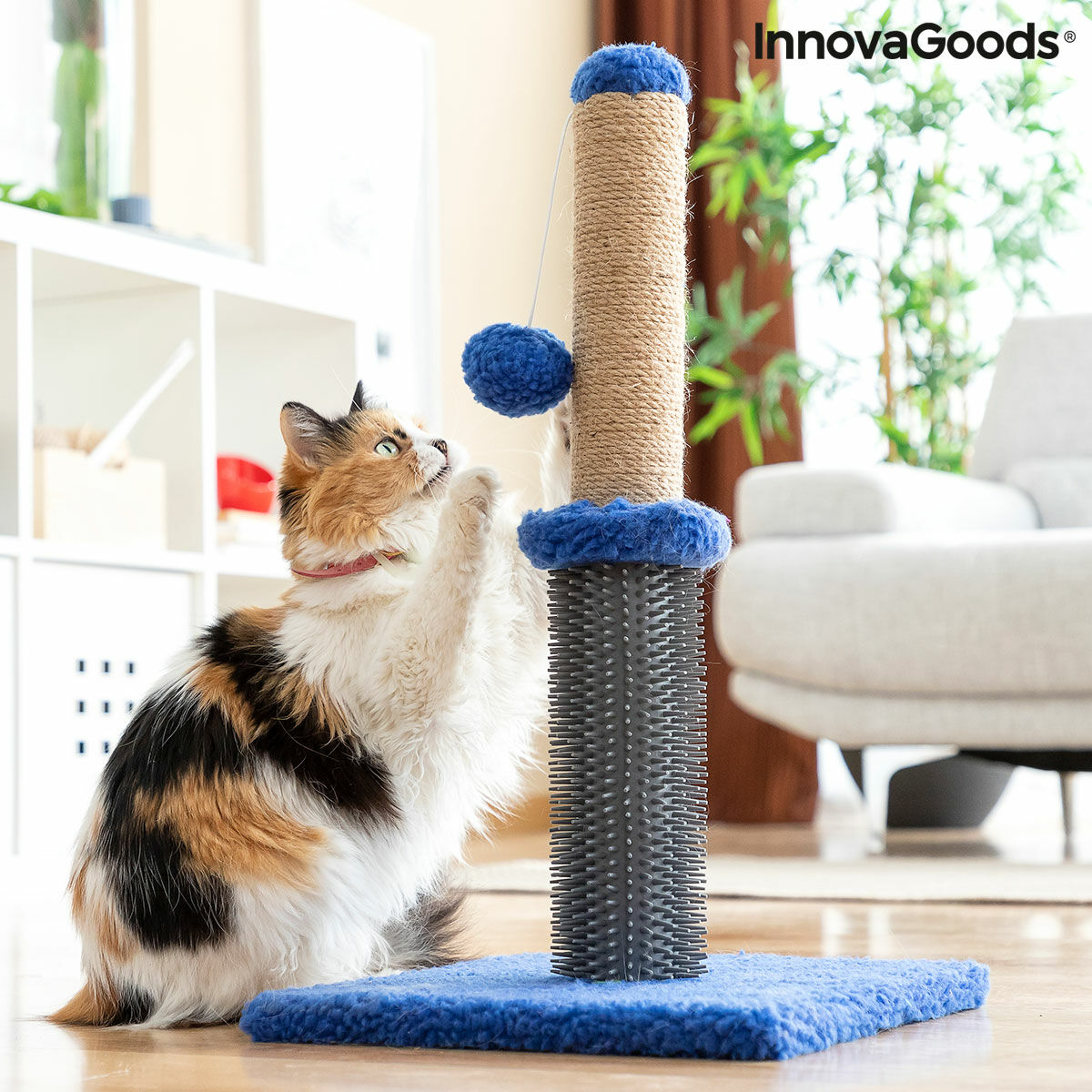 Cat Scratching and Massage Post with Ball Miausage InnovaGoods - CozyCushions Co.