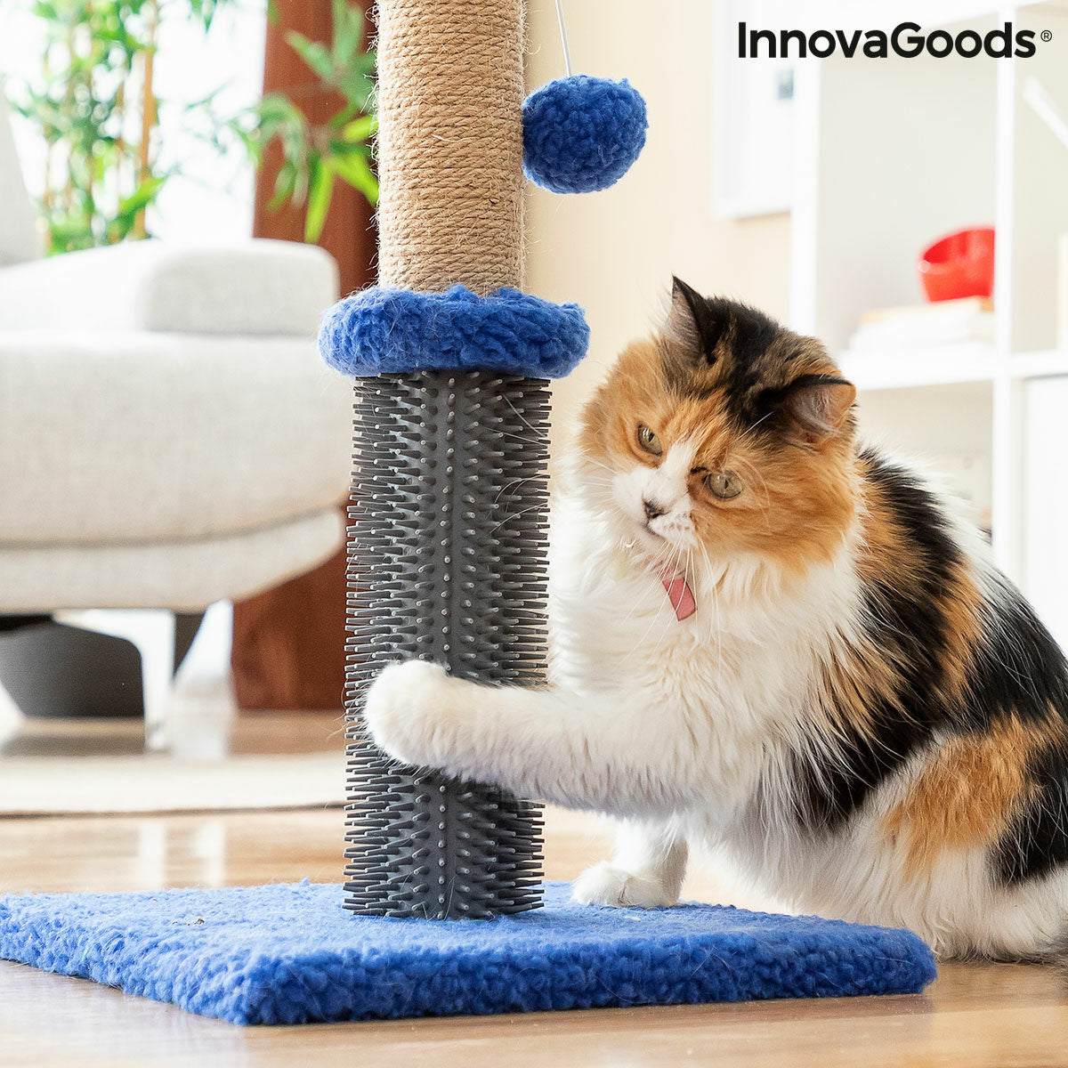 Cat Scratching and Massage Post with Ball Miausage InnovaGoods - CozyCushions Co.