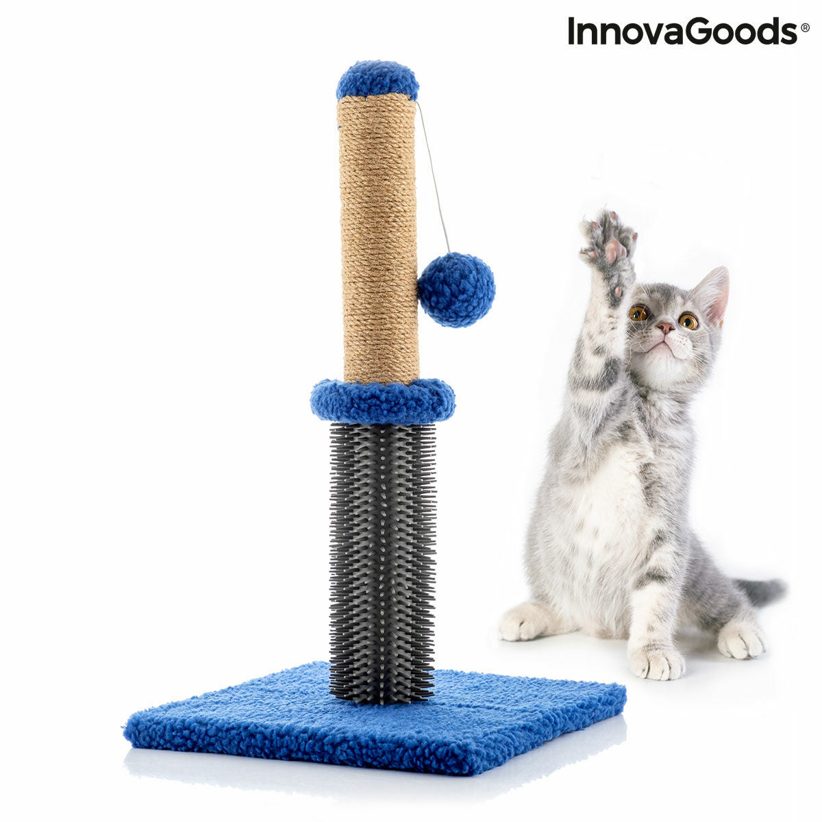 Cat Scratching and Massage Post with Ball Miausage InnovaGoods - CozyCushions Co.