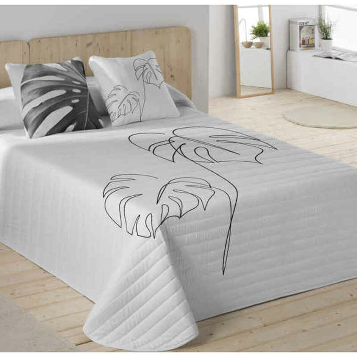 Bedspread (quilt) Naturals Bouti White - CozyCushions Co.