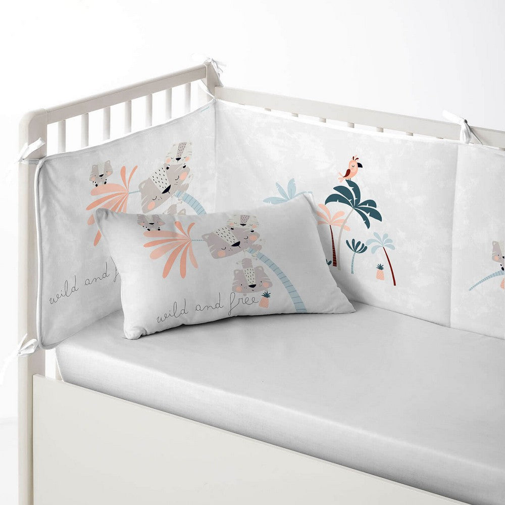 Cot protector Cool Kids Wild And Free (60 x 60 x 60 + 40 cm) - CozyCushions Co.