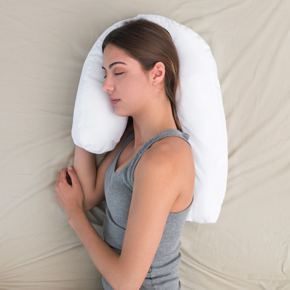 U Side Sleepers Ergonomic Pillow Slupill InnovaGoods - CozyCushions Co.