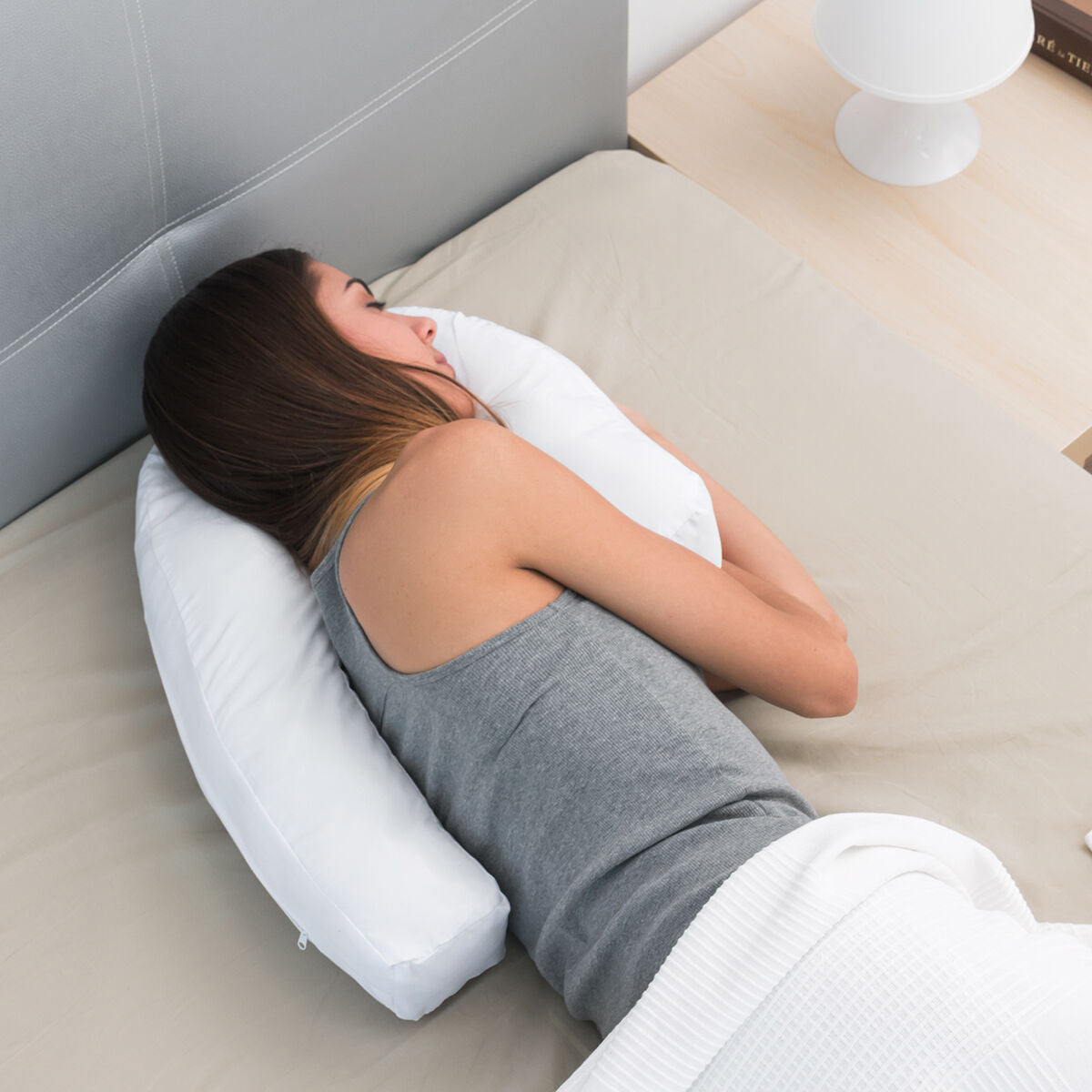 U Side Sleepers Ergonomic Pillow Slupill InnovaGoods - CozyCushions Co.