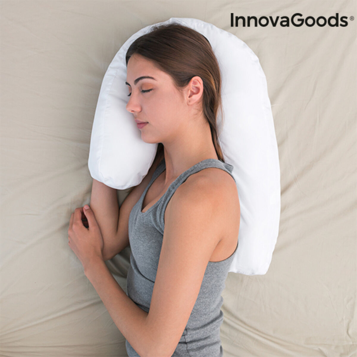 U Side Sleepers Ergonomic Pillow Slupill InnovaGoods - CozyCushions Co.