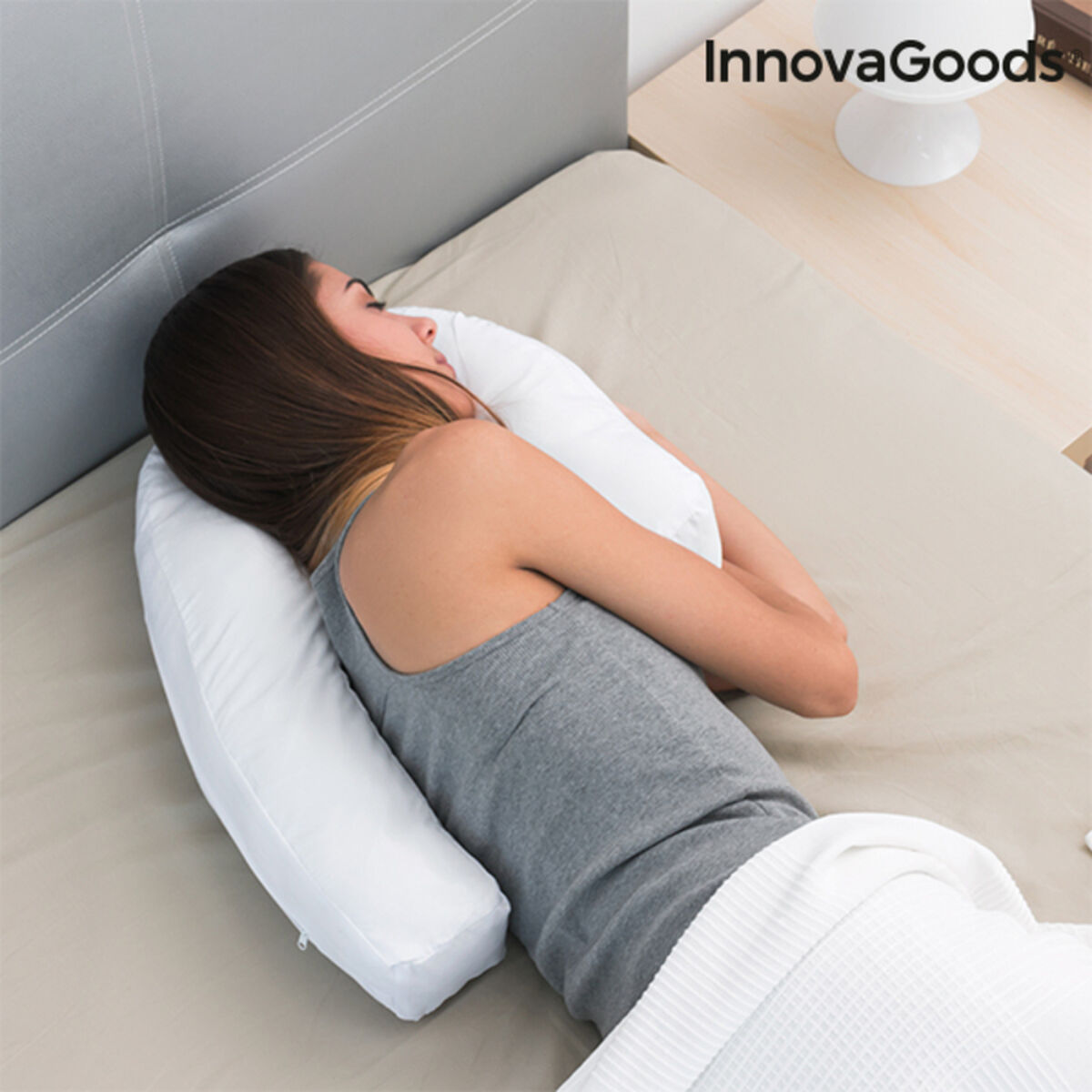 U Side Sleepers Ergonomic Pillow Slupill InnovaGoods - CozyCushions Co.