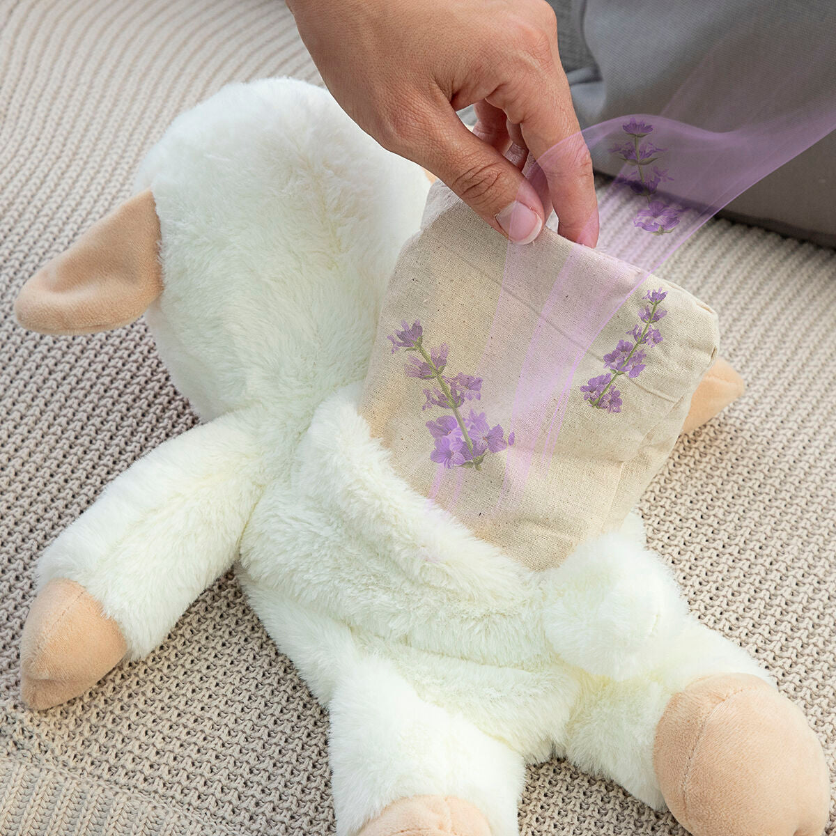 Sheep Soft Toy with Warming and Cooling Effect Wooly InnovaGoods - CozyCushions Co.