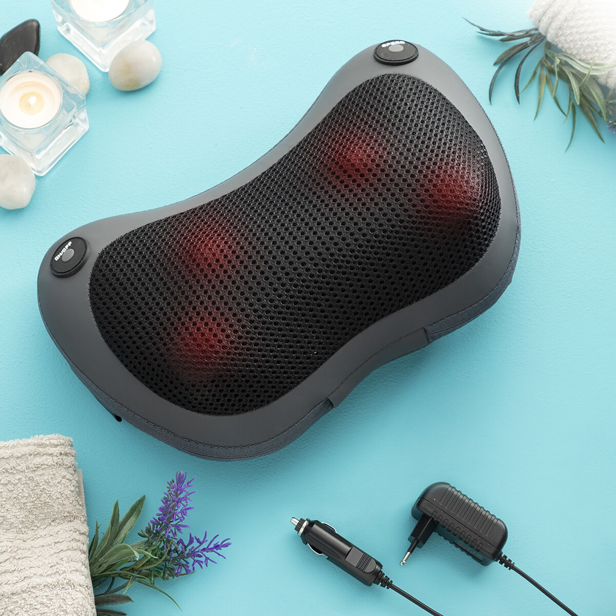 Compact Shiatsu Massager Shissage InnovaGoods - CozyCushions Co.