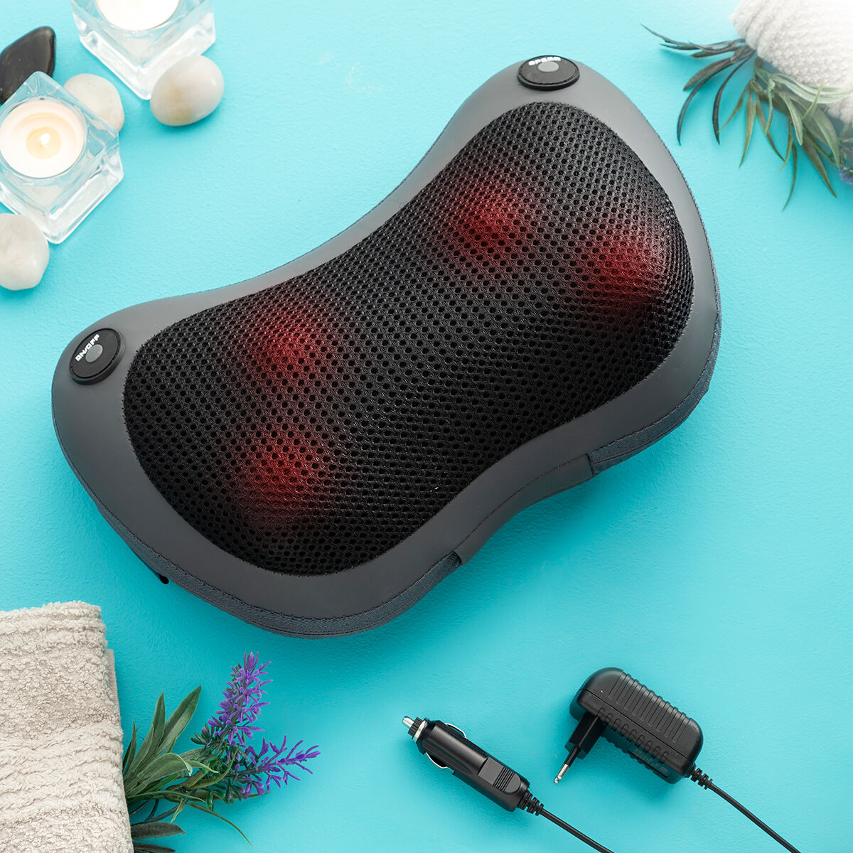 Compact Shiatsu Massager Shissage InnovaGoods - CozyCushions Co.