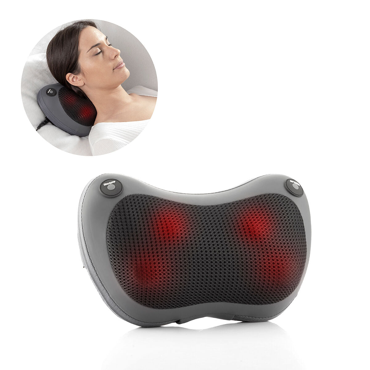 Compact Shiatsu Massager Shissage InnovaGoods - CozyCushions Co.