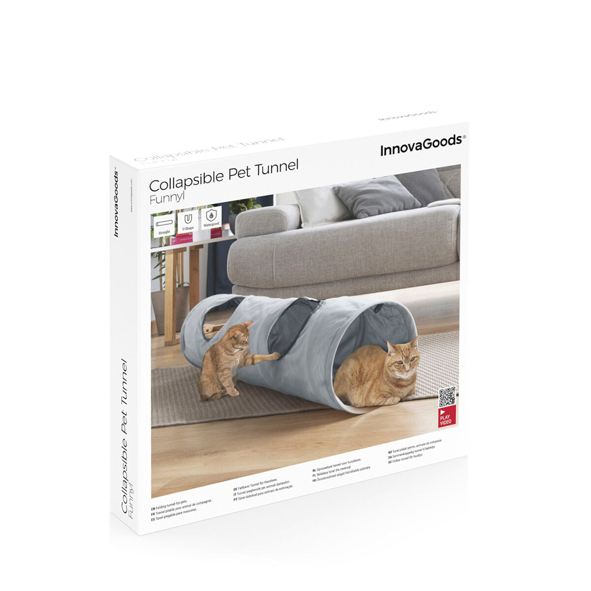 Collapsible Pet Tunnel Funnyl InnovaGoods - CozyCushions Co.