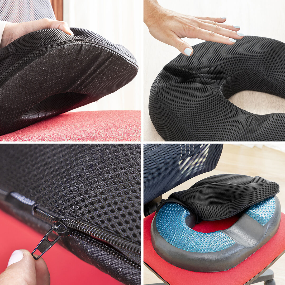 Gel & Bamboo Charcoal Cushion with Removable Cover Charnut InnovaGoods - CozyCushions Co.