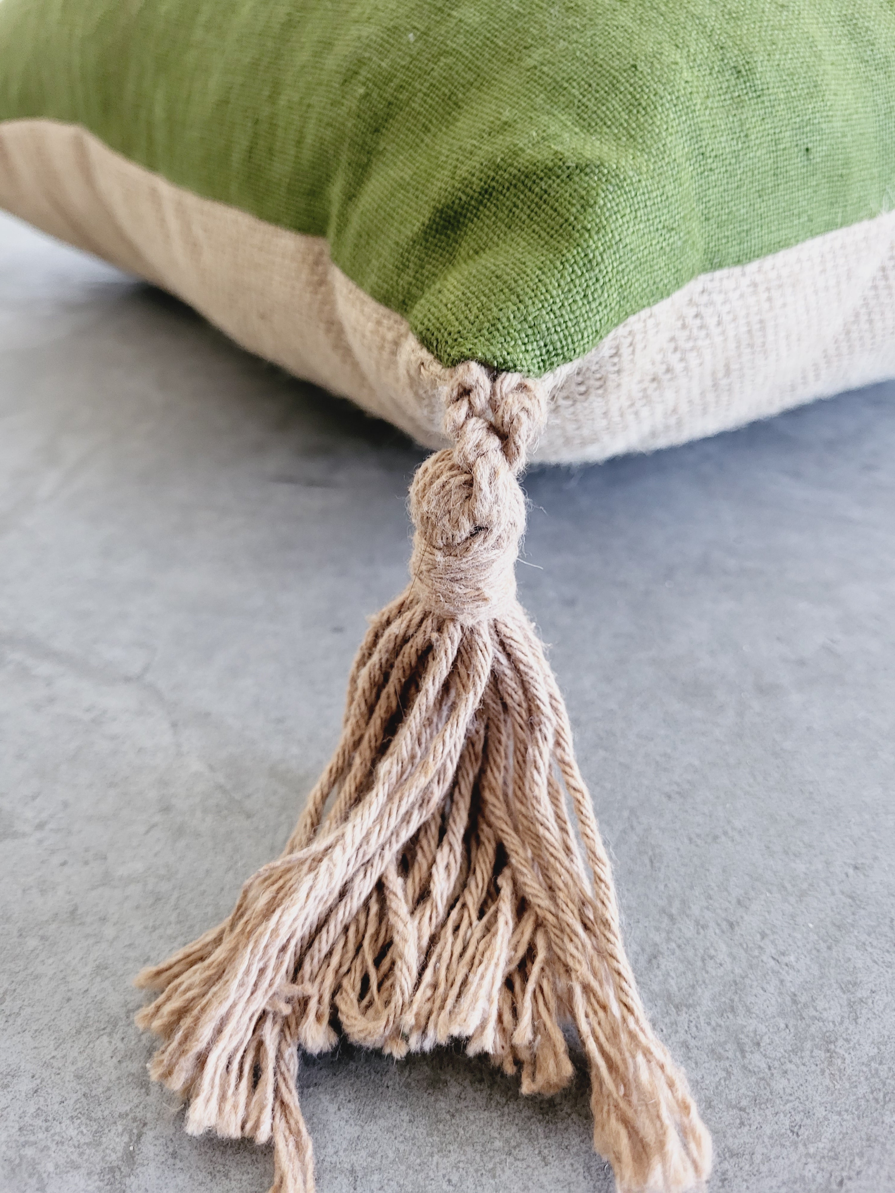 Olive Green Floor-Cushions - CozyCushions Co.