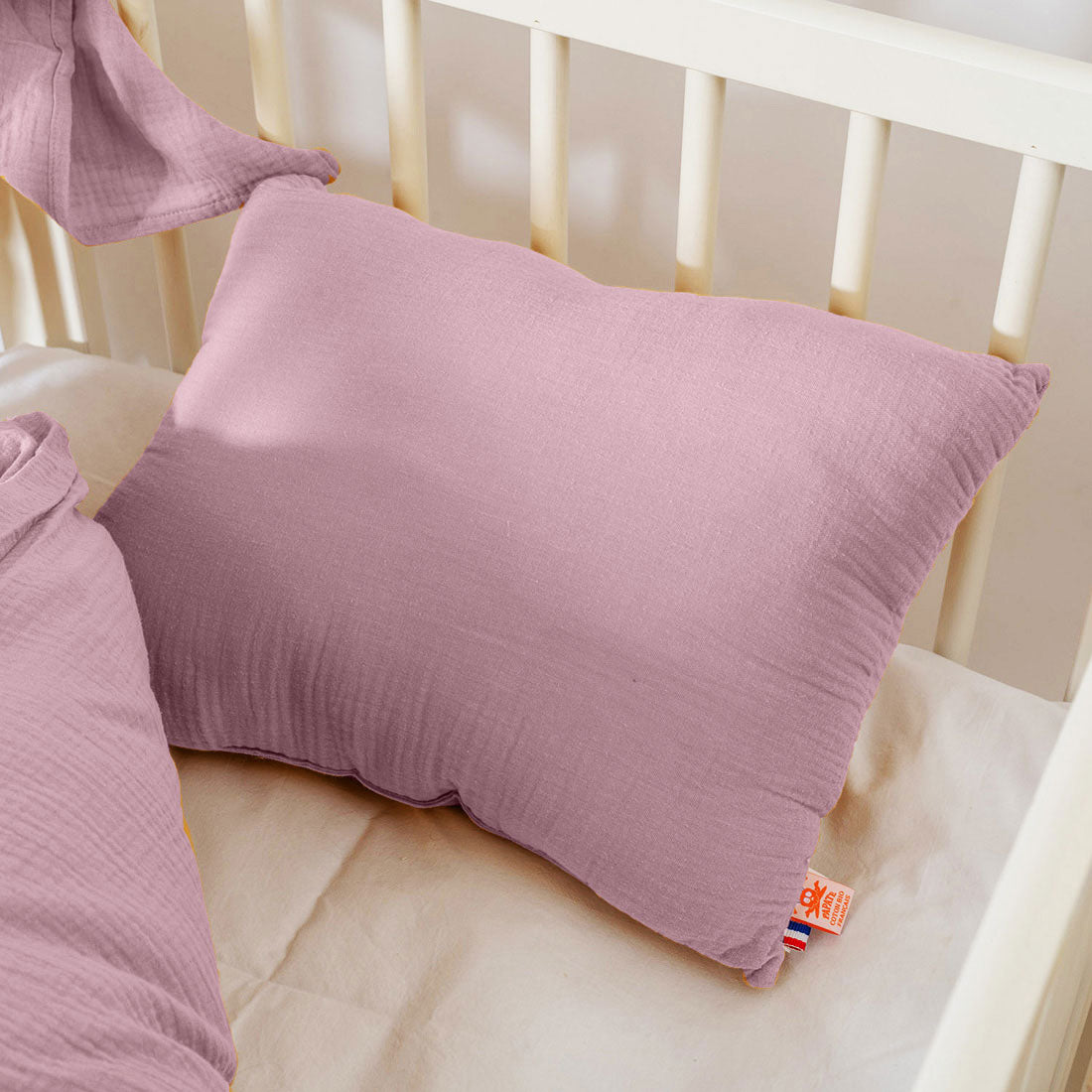 Organic Cotton Pillow - Pink - CozyCushions Co.