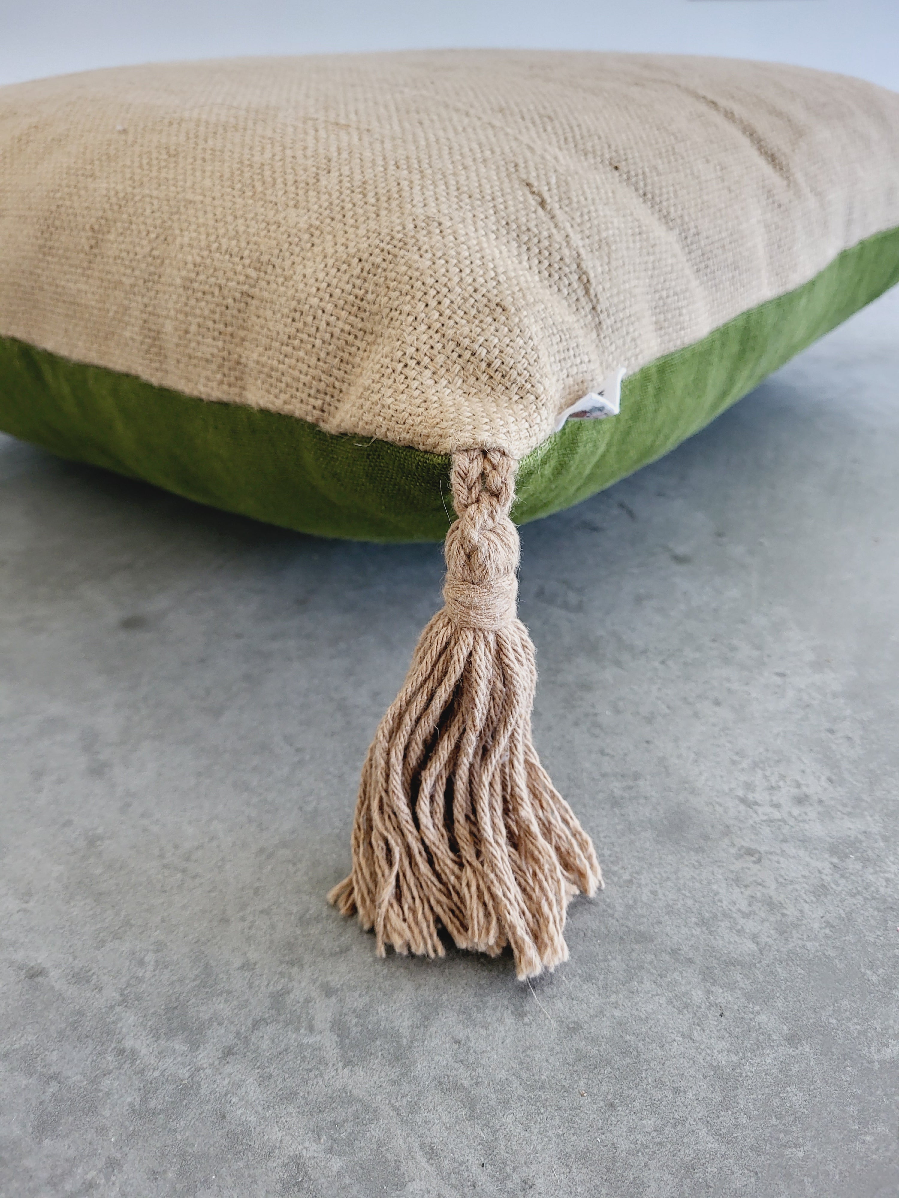 Olive Green Floor-Cushions - CozyCushions Co.