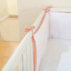 Organic Cotton Cot Bumper - White - CozyCushions Co.