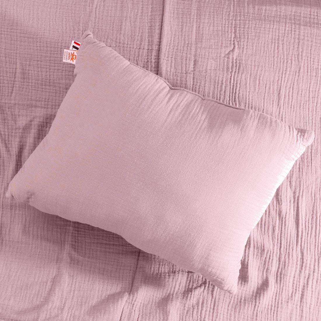 Organic Cotton Pillow - Pink - CozyCushions Co.