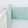 Organic Cotton Cot Bumper - Green - CozyCushions Co.