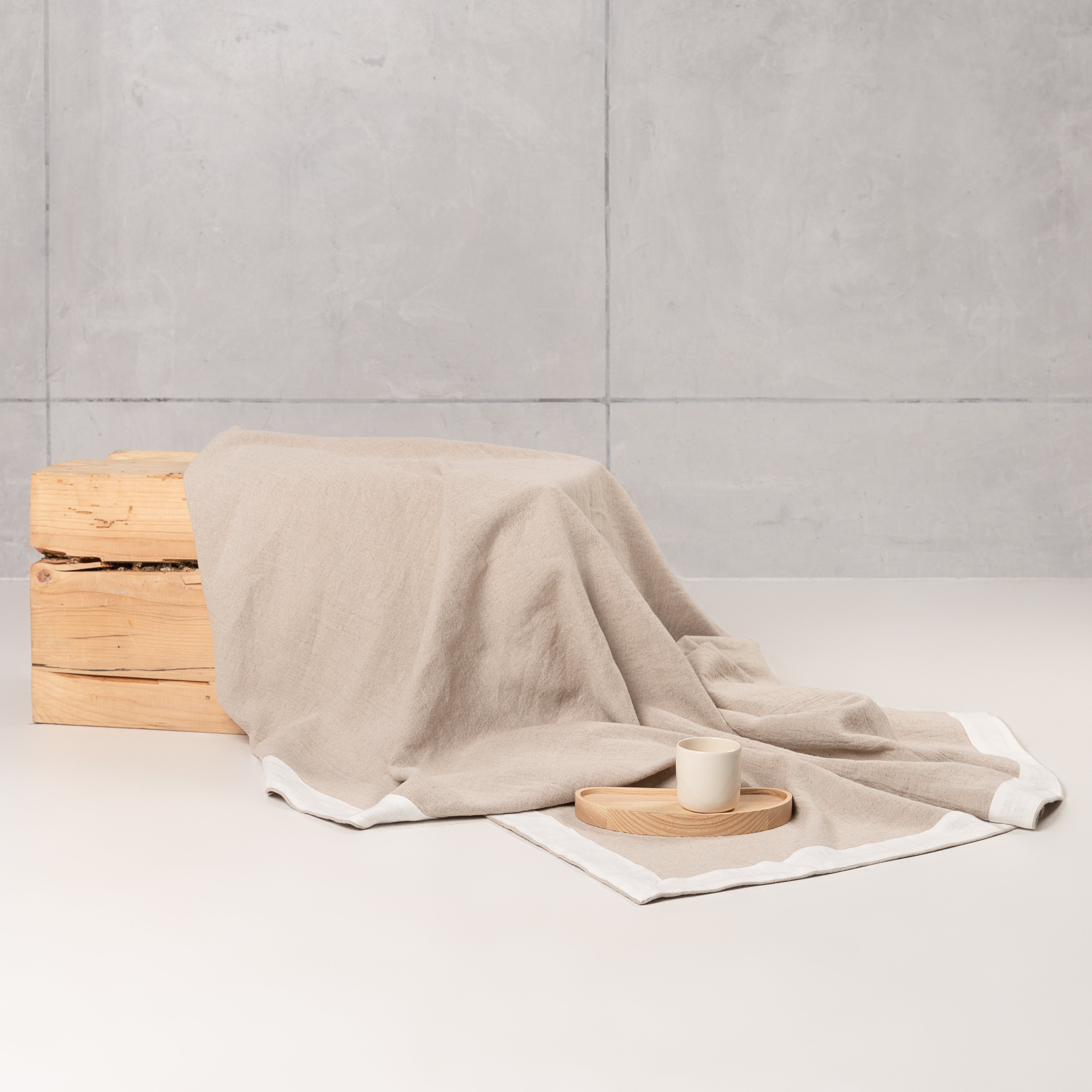 Hemp linen throw blanket - CozyCushions Co.