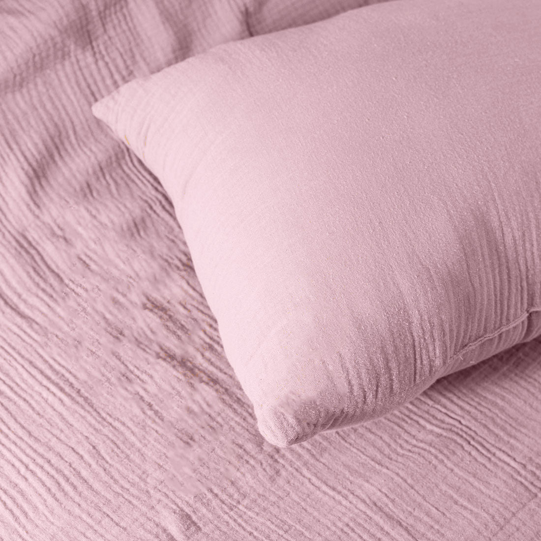 Organic Cotton Pillow - Pink - CozyCushions Co.