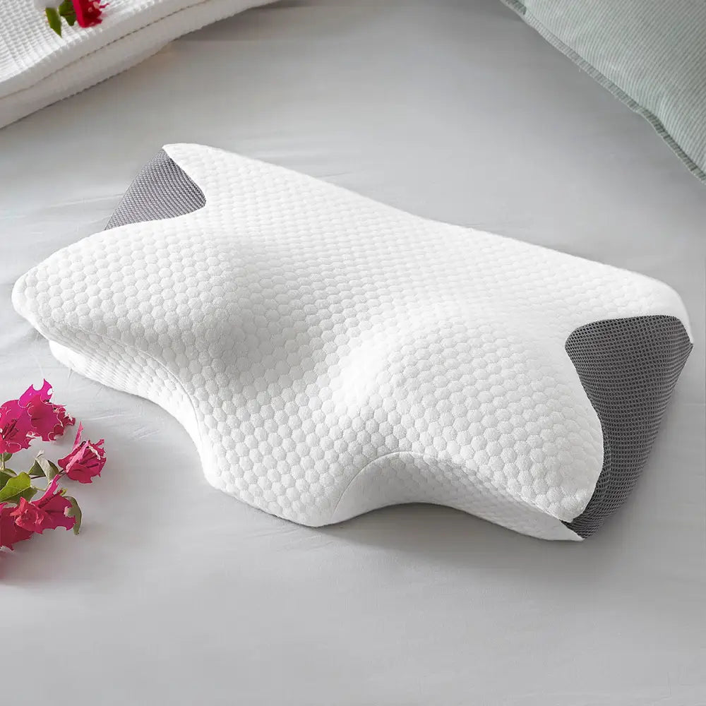 Ergonomic Viscoelastic Neck Pillow – Contoured Support For Better Sleep Healthcare