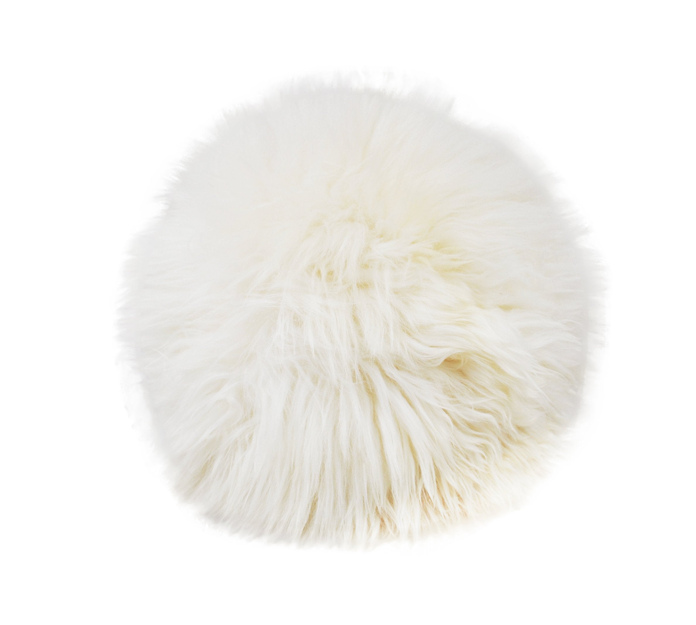 Decorative Round Furry Pillow. - CozyCushions Co.