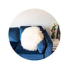 Decorative Round Furry Pillow. - CozyCushions Co.