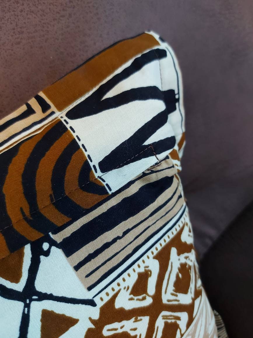 Set of 2 / 4 African Print | 40x40cm | Mudcloth Boho Cushion Cover - CozyCushions Co.